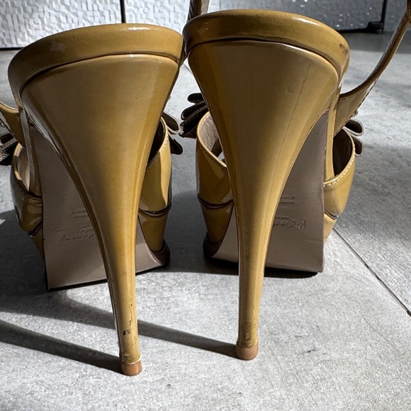 Yves Saint Laurent Mustard Yellow Sandals - Picture 3 of 5